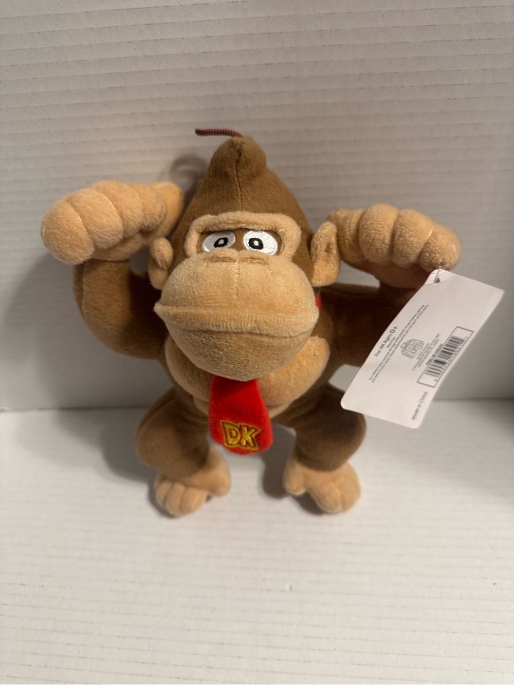 Nintendo Donkey Kong Plush - Brown with Red DK Tie